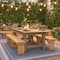 Flash Furniture Rectangle 40 in W, 84 in L, 30 in H, Pine Wood, Pinus Glabra, Steel, Light Natural XA-F-84X40-LN-GG - alternate 7